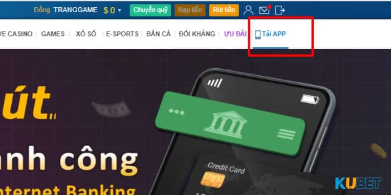 Tải app kubet thông qua URL chính chủ