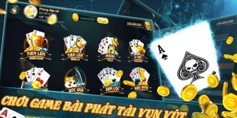 Chơi game bài đổi thưởng tặng tiền khởi nghiệp phát tài vun vút